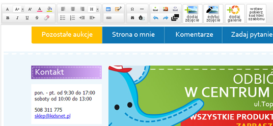 Obrazek przedstawiający wstawianie zdjęć allegro